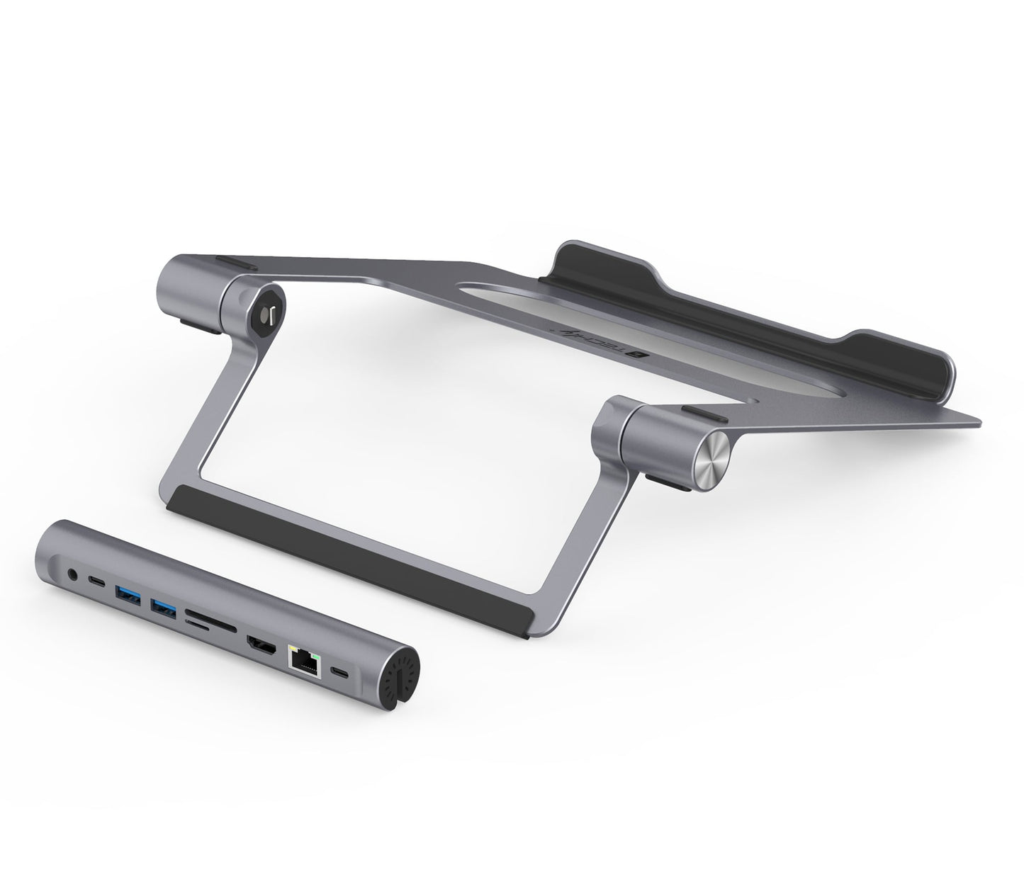 Docking Station USB-C 9 in 1 Hub USB3.1 Stand per Notebook Pieghevole