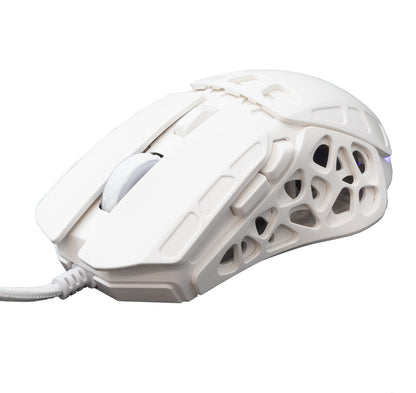 Mouse Ottico USB Gaming 7200 Dpi Retroilluminazione LED RGB Bianco, ECTOR