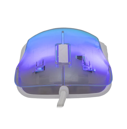 Mouse Ottico USB Gaming 12800 Dpi 7 Tasti Retroilluminazione LED RGB Bianco, MORDRED