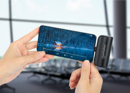 Power Bank PD 5000 mAh con Presa USB-C Integrata 20W Nero