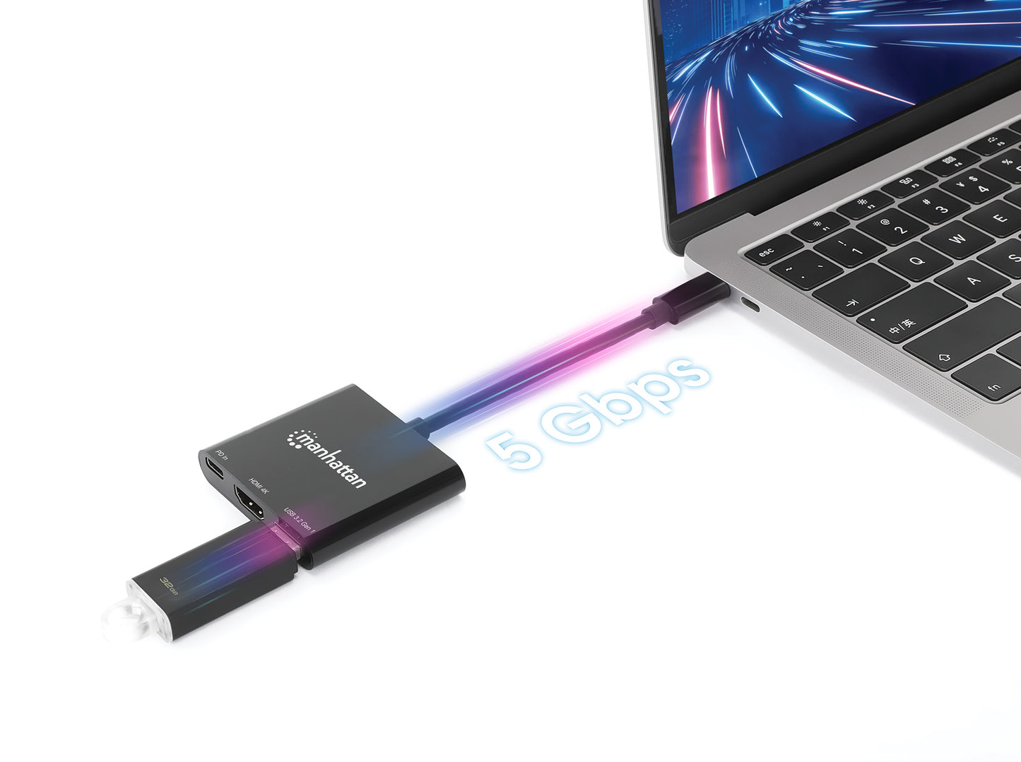 Docking Station USB-C a HDMI 3-in-1 con Power Delivery