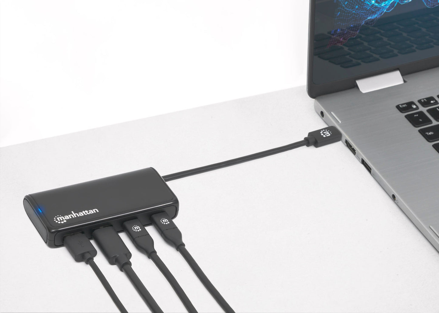 Hub USB-C 3.2 Gen 1 a 4 porte