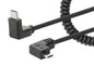 Cavo di Ricarica USB-C™ a Micro-USB 1m Spiralato Nero