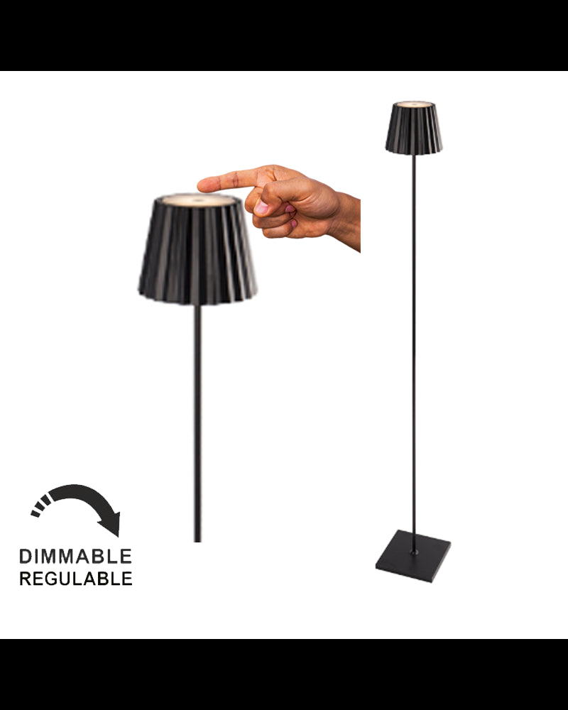 Lampada da terra da esterno LED 120cm con batteria ricaricabile