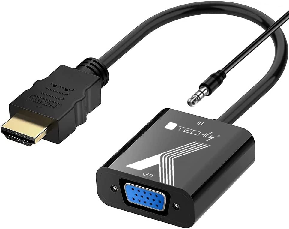 Cavo Convertitore Adattatore da HDMI™ a VGA 1920x1200 a 60Hz con Audio 3.5''