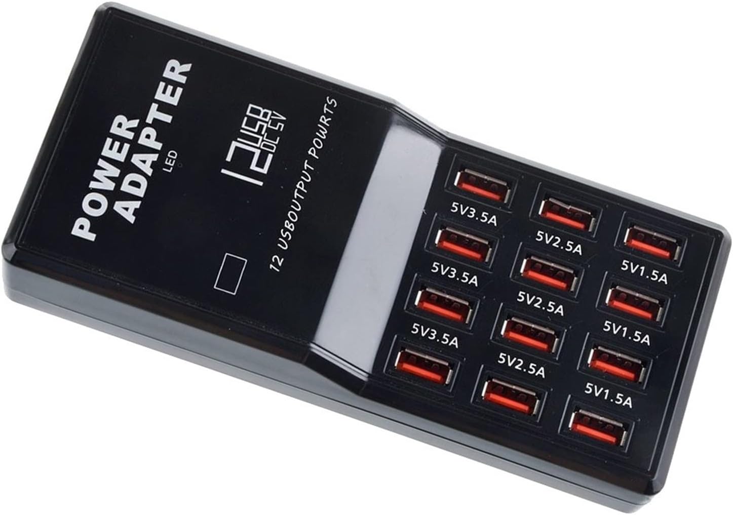 Stazione di Ricarica hub USB Multi Porte 12 Porte di Ricarica Caricabatterie da Parete Intelligente Stazione di Ricarica Rapida Dispositivo USB