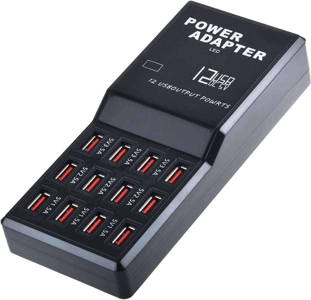 Stazione di Ricarica hub USB Multi Porte 12 Porte di Ricarica Caricabatterie da Parete Intelligente Stazione di Ricarica Rapida Dispositivo USB