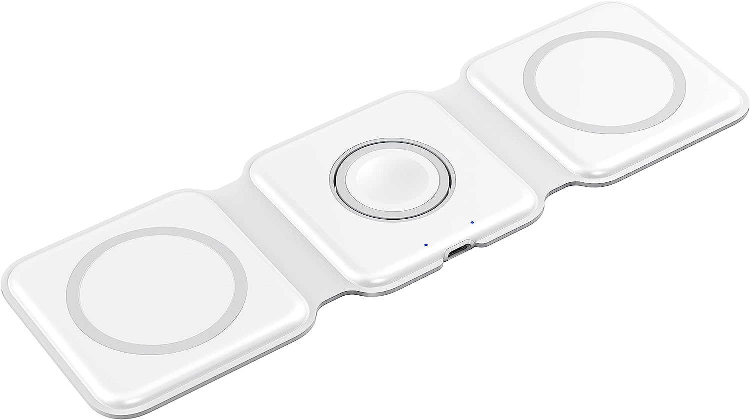 Caricabatterie wireless 3 in 1 pieghevole stazione di ricarica wireless rapida docking station caricatore senza fili