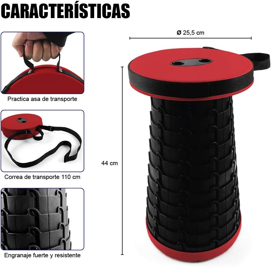 Sgabello da campeggio Portatile Ripiegabile Lavabile Comodo Tessuto impermeabile Materiale misto per 1 persona Pesca Spiaggia Campeggio Escursionismo Viaggi