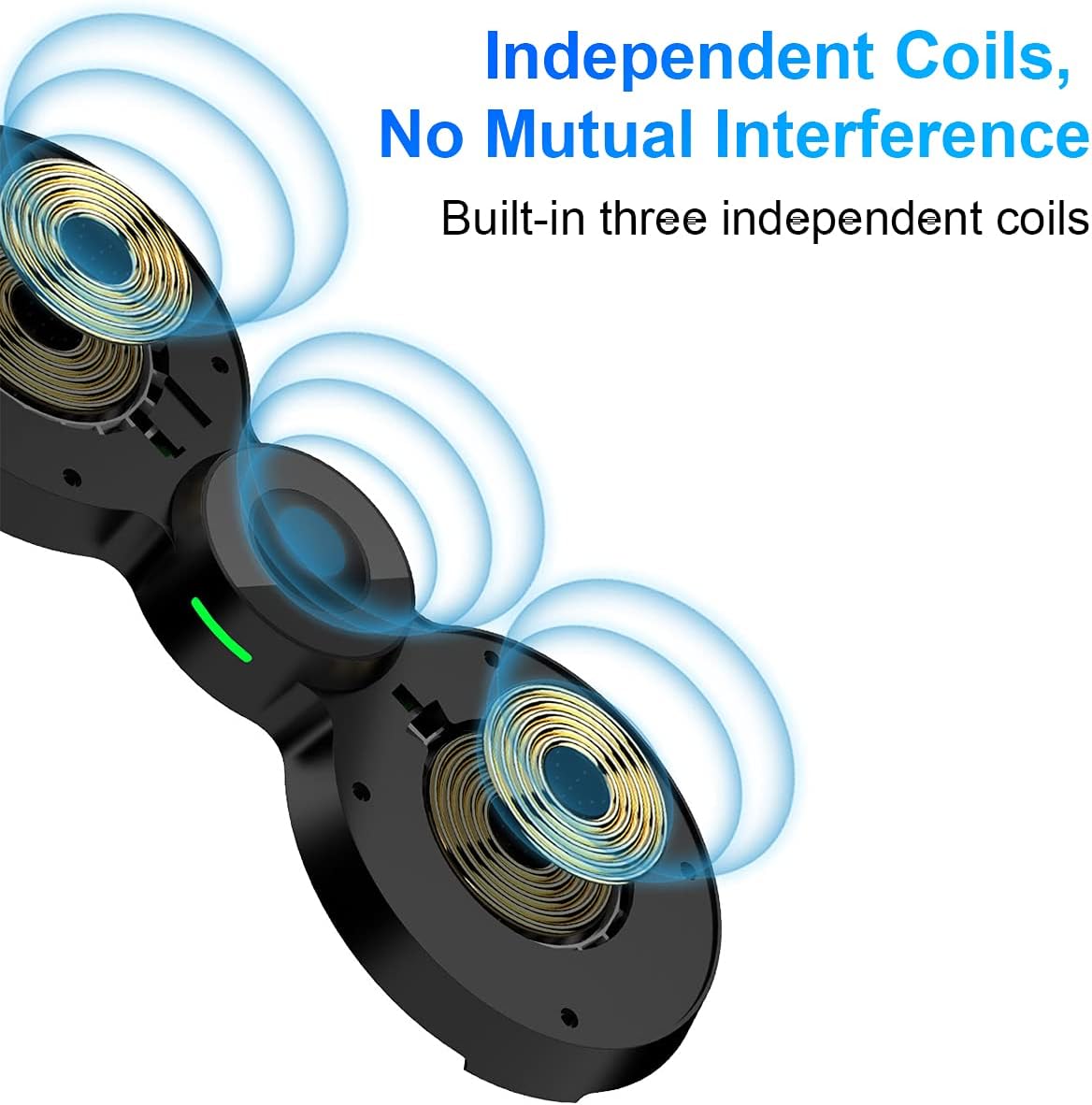 Caricatore Wireless 3 in 1 Andowl Q-WX700 – Stazione di Ricarica Rapida 20W per Smartphone, Smartwatch e Auricolari