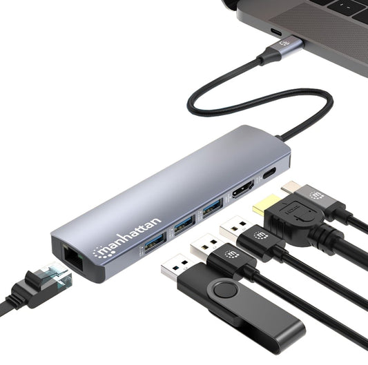 Docking Station USB-C&trade; PD 6-in-1 4K Hub Multiporta