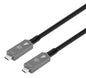 Cavo Ottico Attivo Dati e Video USB 3.2 Gen 2 USB-C M/M Fibra Ottica 4K 10 m