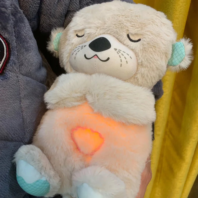 Breathing Bear Peluche Lontra Calmante - Sensazione Grembo Materno Rosa