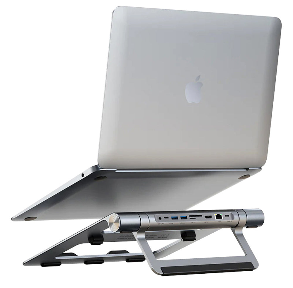 Docking Station USB-C 9 in 1 Hub USB3.1 Stand per Notebook Pieghevole