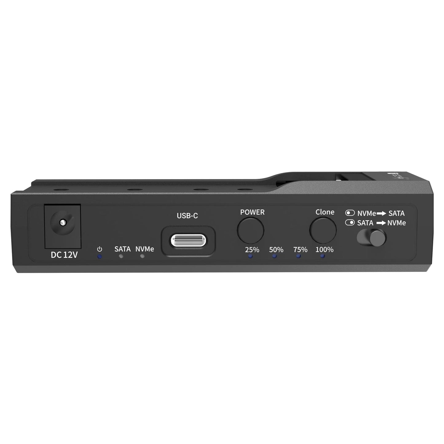 Adattatore/Duplicatore per HDD/SSD SATA da 2,5”/3,5” e SSD NVME M.2