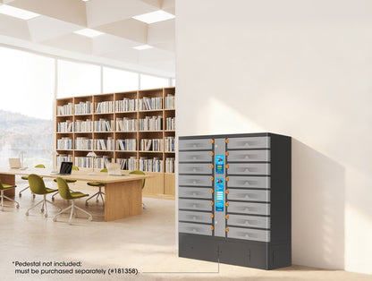 Armadio di Ricarica USB-C 16 Scomparti con Chiusura a PIN e Touchscreen 850W Grigio