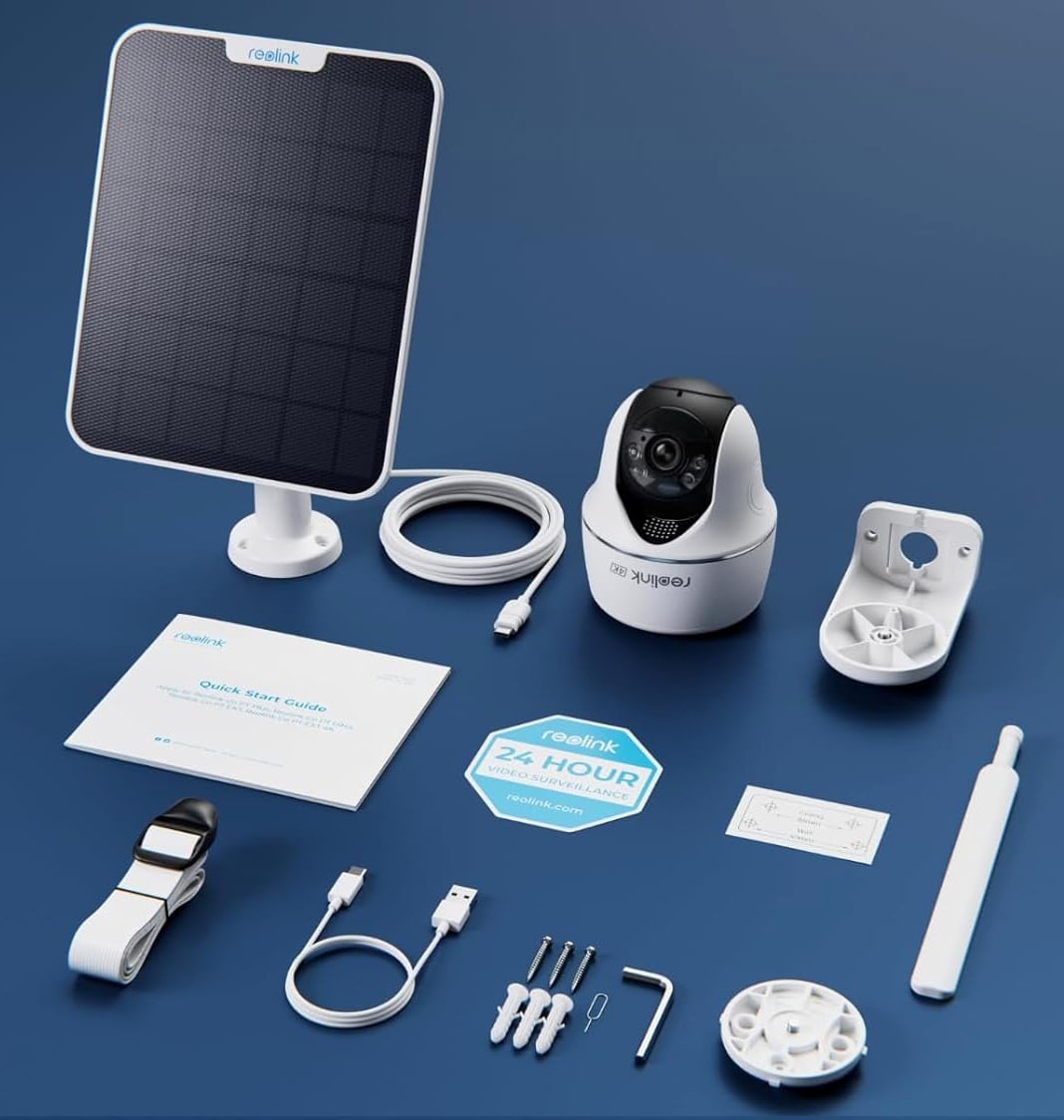 Videocamera di Sorveglianza 4K 8MP Argus PT Ultra con Pannello Solare, Serie B440SP