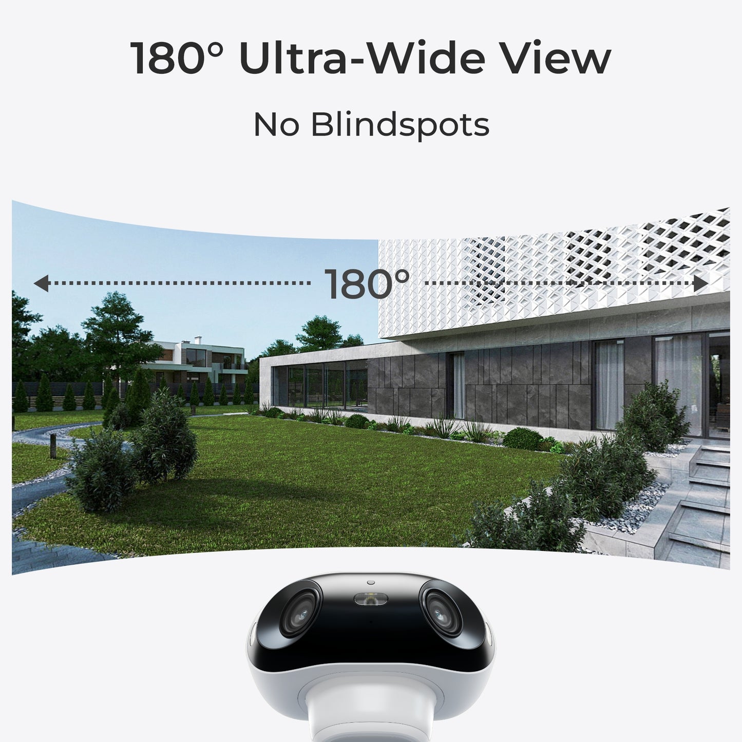 Telecamera di Sicurezza 180&deg; Doppio Obiettivo 8 MP 4K WiFi 6, Serie B740X