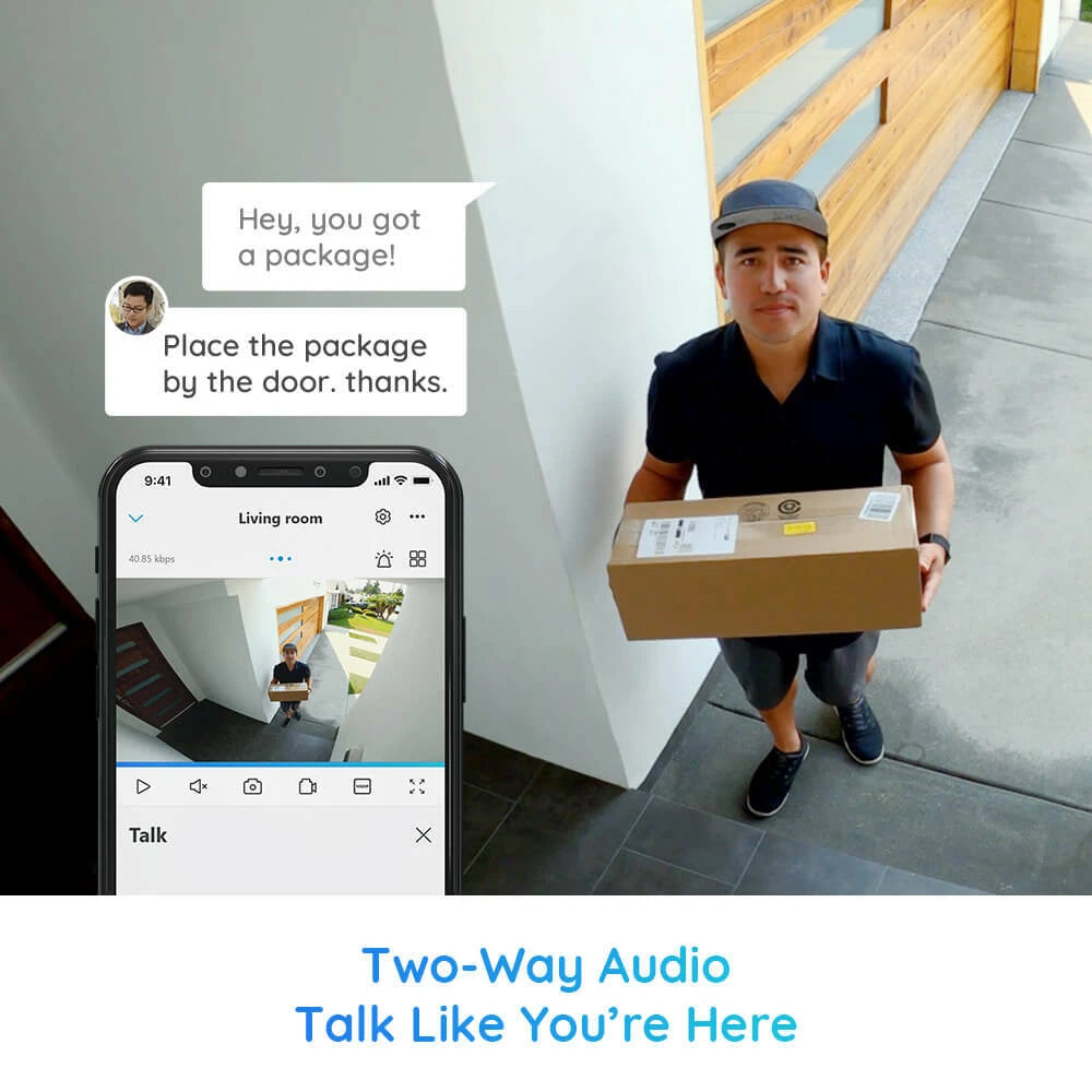 Telecamera di Sicurezza a Batteria 8MP 4K IP65 da Esterno, Serie G340