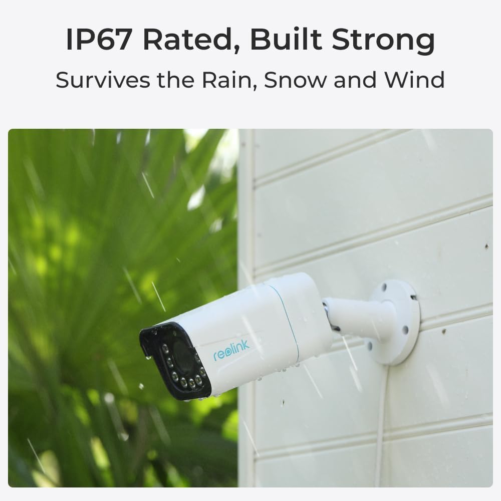 Telecamera di Sicurezza 8MP 4K PoE IP67, Serie P430