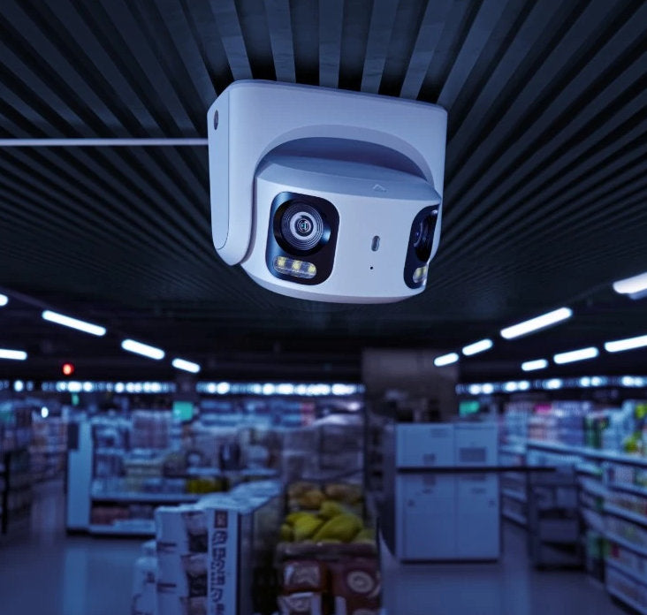 Telecamera Smart PoE 4K Doppio Obiettivo a 180&deg; Visione Notturna a Colori, PCT8MD