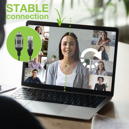 Cavo USB-C Maschio a Ethernet RJ45 Maschio 1m