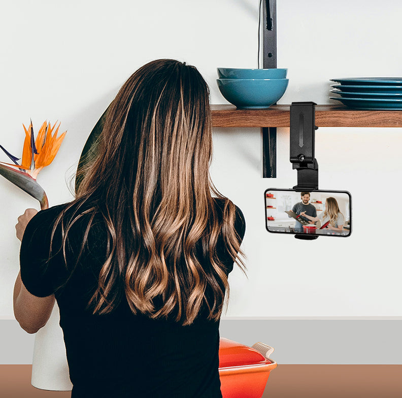 Supporto Porta Smartphone 4,7–6,9'' con Rotazione 360° Nero