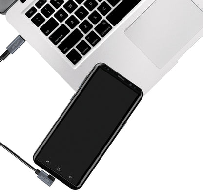 Cavo HighSpeed E-mark PD USB-C Maschio Angolato/USB-C Maschio Dritto 2m Nero