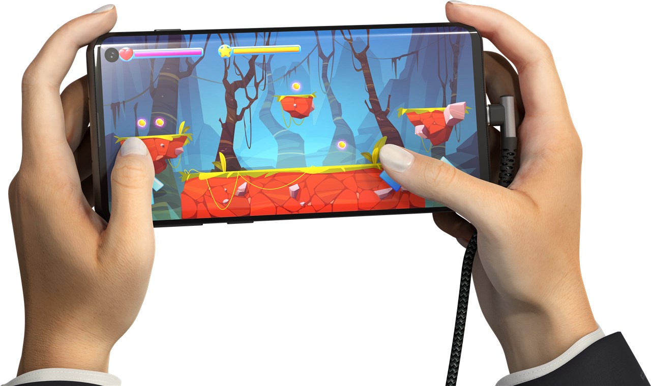 Cavo USB-C Maschio Angolato a USB-C Dritto 2m