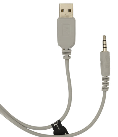 Cuffia Gaming Stereo con Microfono e Illuminazione RGB su Cuffie e Archetto Bianco FIREFLY