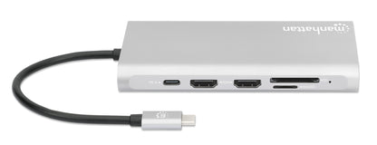 Docking Station USB-C PD 12-in-1 5 Porte USB SD e MicroSD HDMI con MST 4K