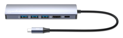 Docking Station USB-C PD 6-in-1 4K Hub Multiporta