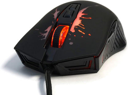 Mouse Ottico USB Gaming 7200 Dpi Retroilluminazione LED RGB