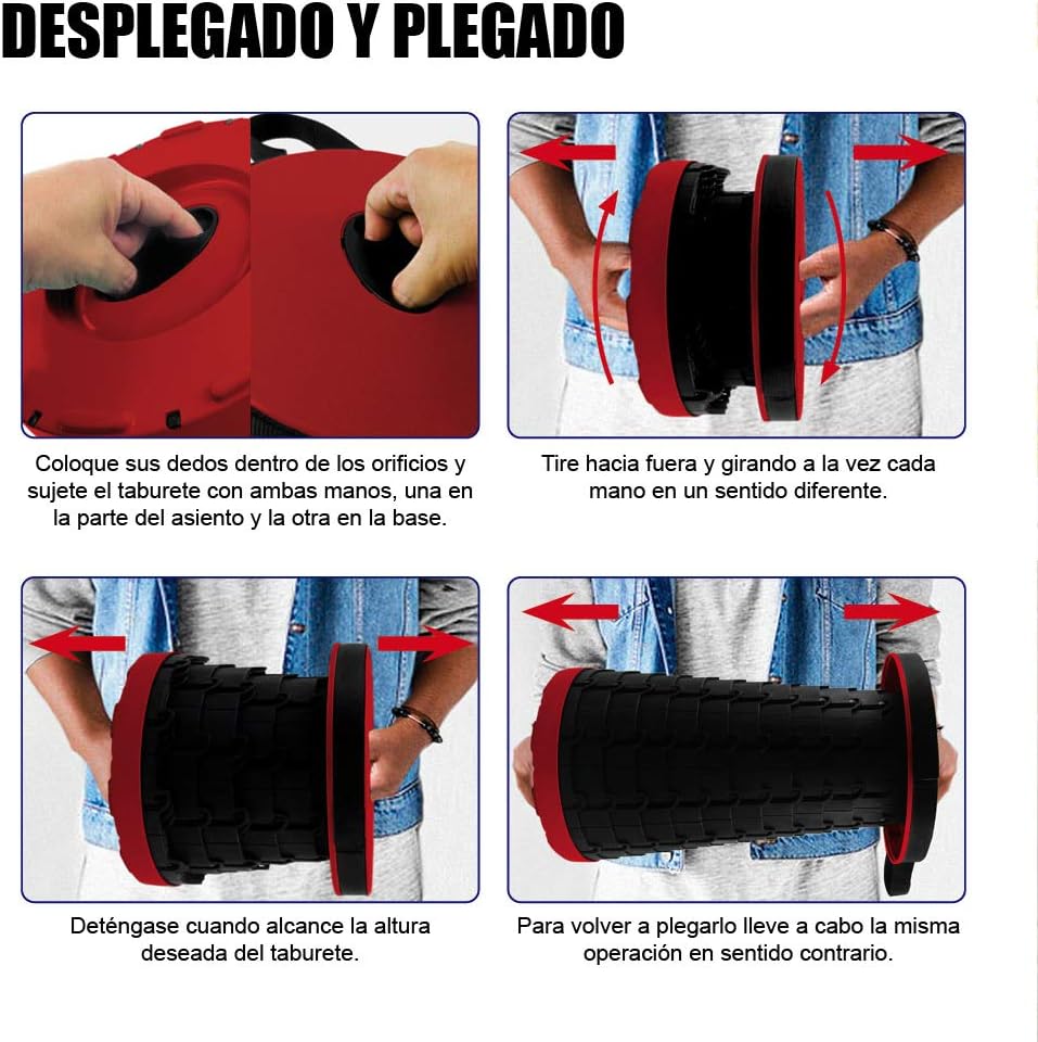 Sgabello da campeggio Portatile Ripiegabile Lavabile Comodo Tessuto impermeabile Materiale misto per 1 persona Pesca Spiaggia Campeggio Escursionismo Viaggi