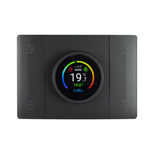 Tekla T44 Cronotermostato WiFi Smart Connesso Rilevatore Umidit&agrave; Ambiente Grigio