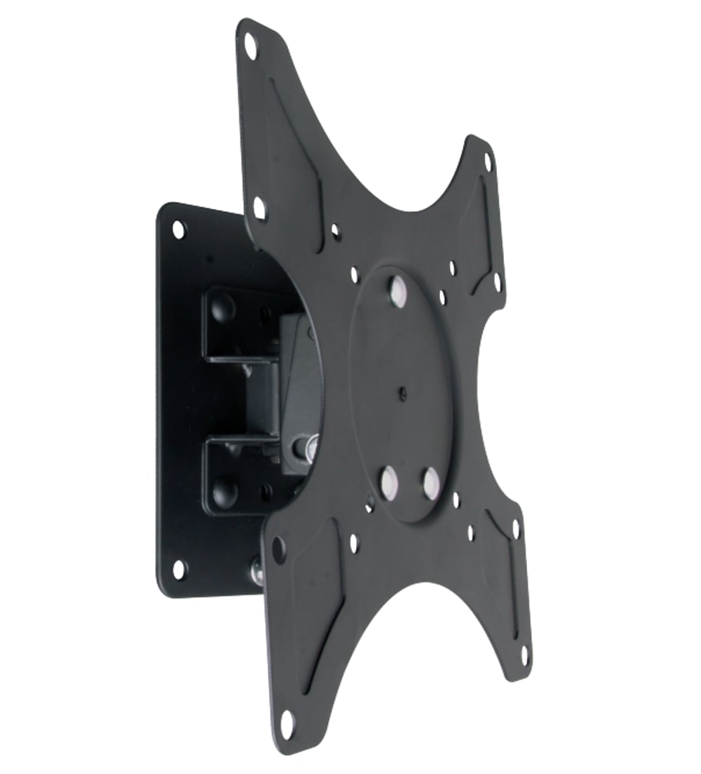Supporto a muro per TV LED LCD 19 - 37'' inclinabile 1 snodo Nero