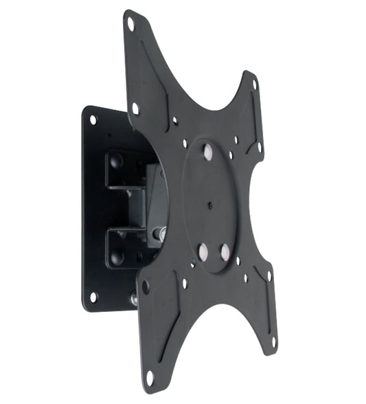 Supporto a muro per TV LED LCD 19 - 37'' inclinabile 1 snodo Nero