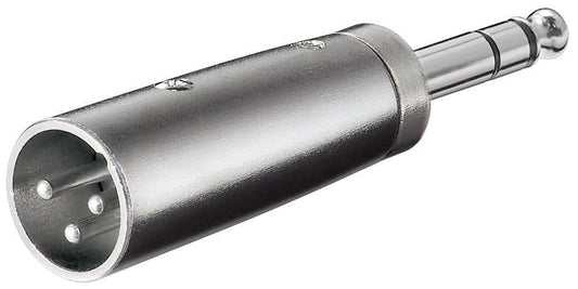 Adattatore XLR Cannon Maschio ad Audio 6,35mm Maschio Stereo