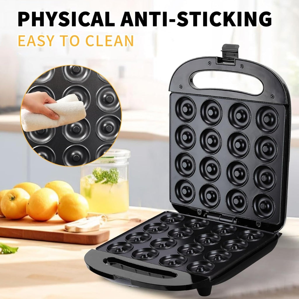Macchina per ciambelle donut maker 16 mini ciambelle con superficie antiaderente