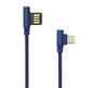 Cavo USB Angolato 90° USB A/USB-C 1.5m Blu