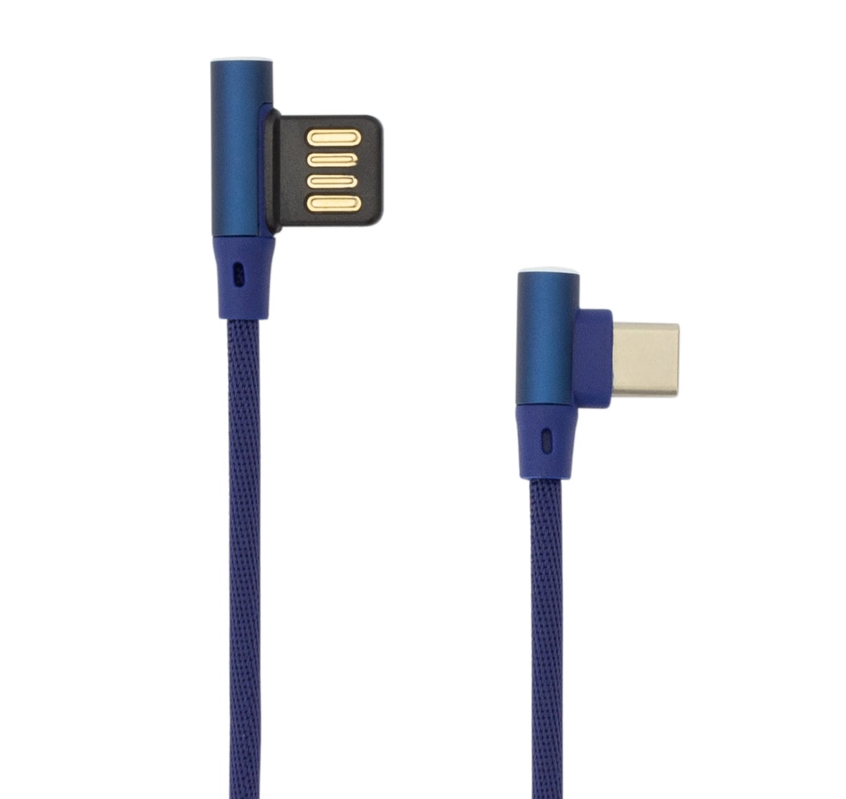 Cavo USB Angolato 90&deg; USB A/USB-C 1.5m Blu