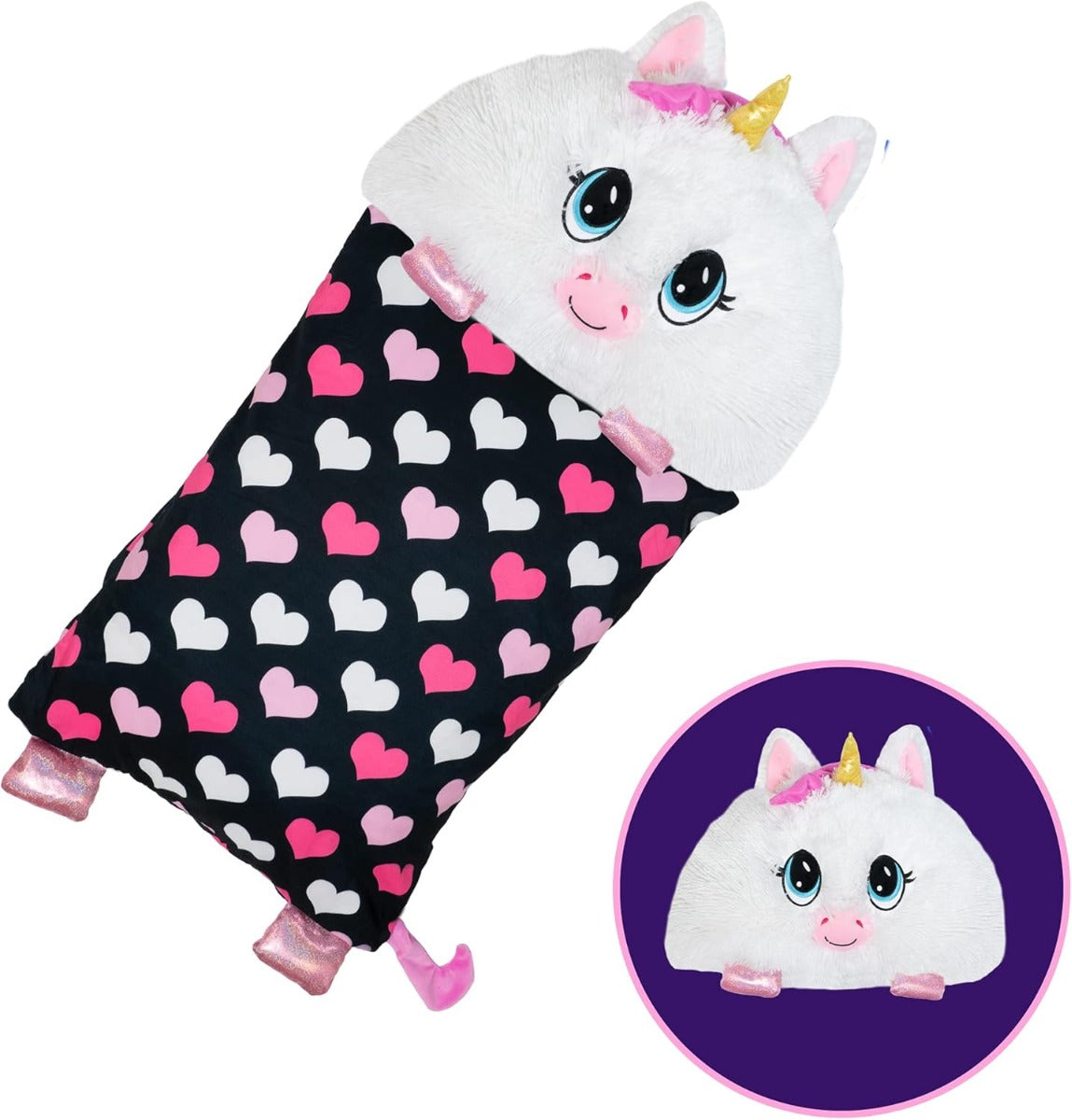Fluffaluff Pets - Cuscino Giocattolo e Peluche in Uno