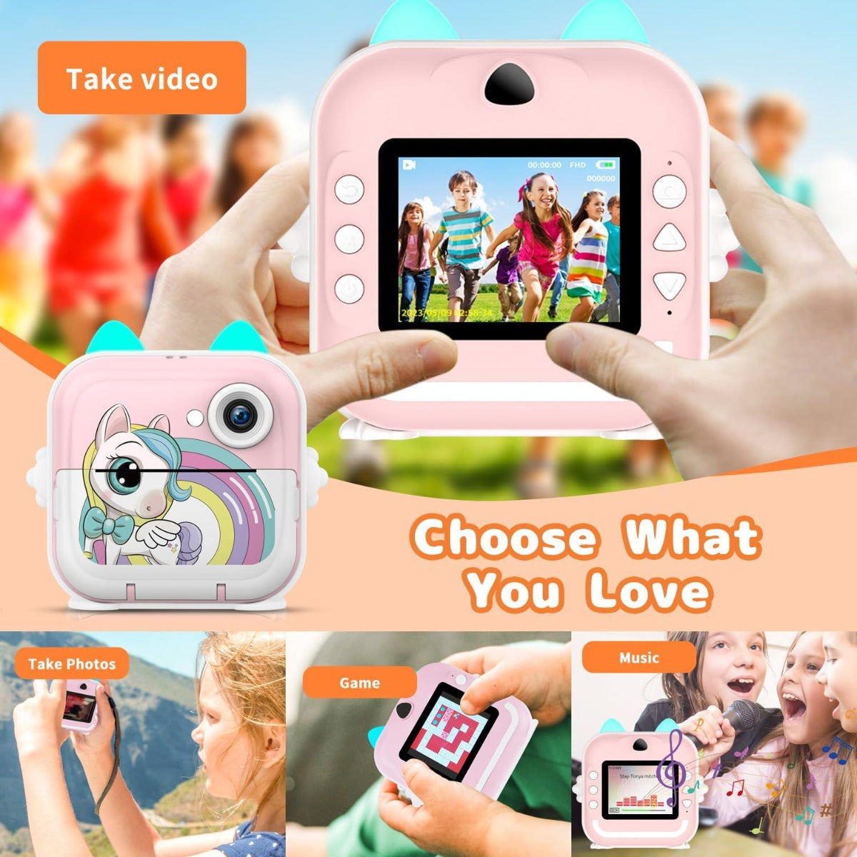 Macchina Fotografica Istantanea per Bambini