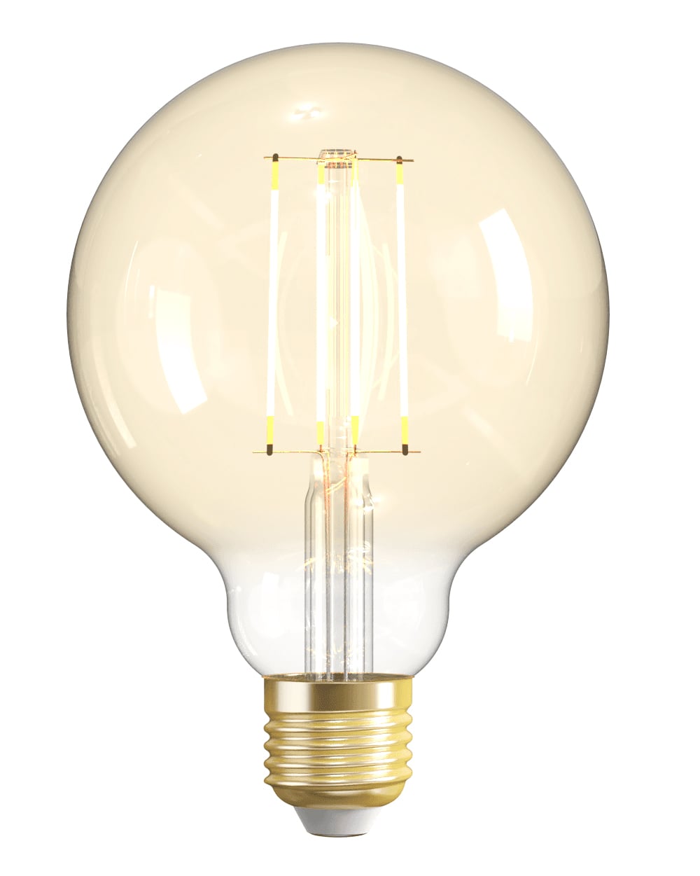 Lampadina Intelligente Globo E27 Ambra Calda 4,9W LED a Filamento Alexa Google Assistant Classe F, R5139