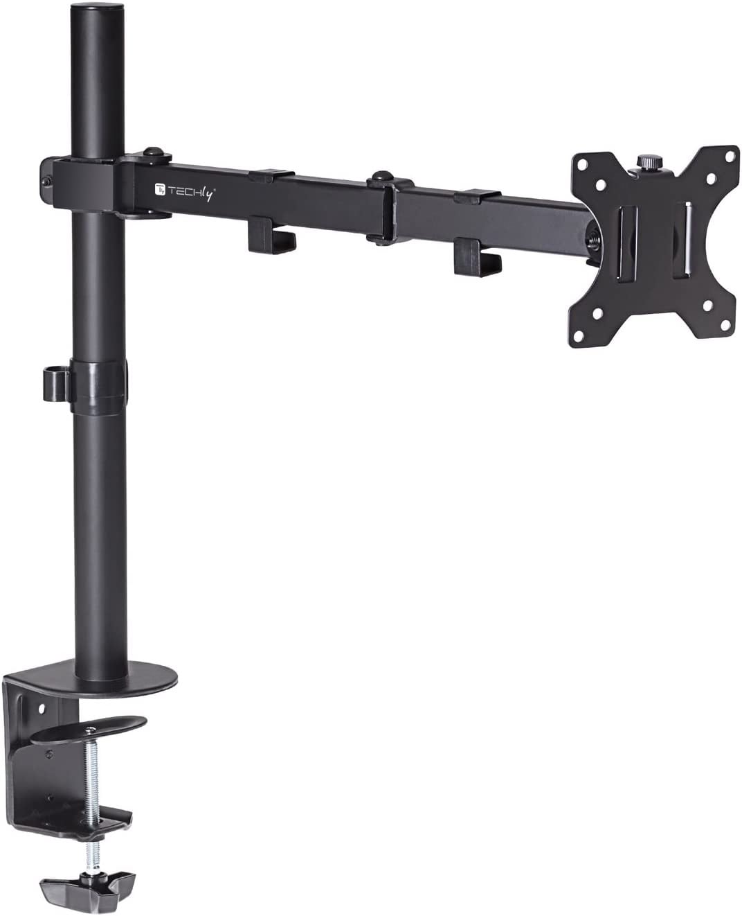 Supporto da Scrivania per Monitor 13-27'' Doppio Snodo di Regolazione