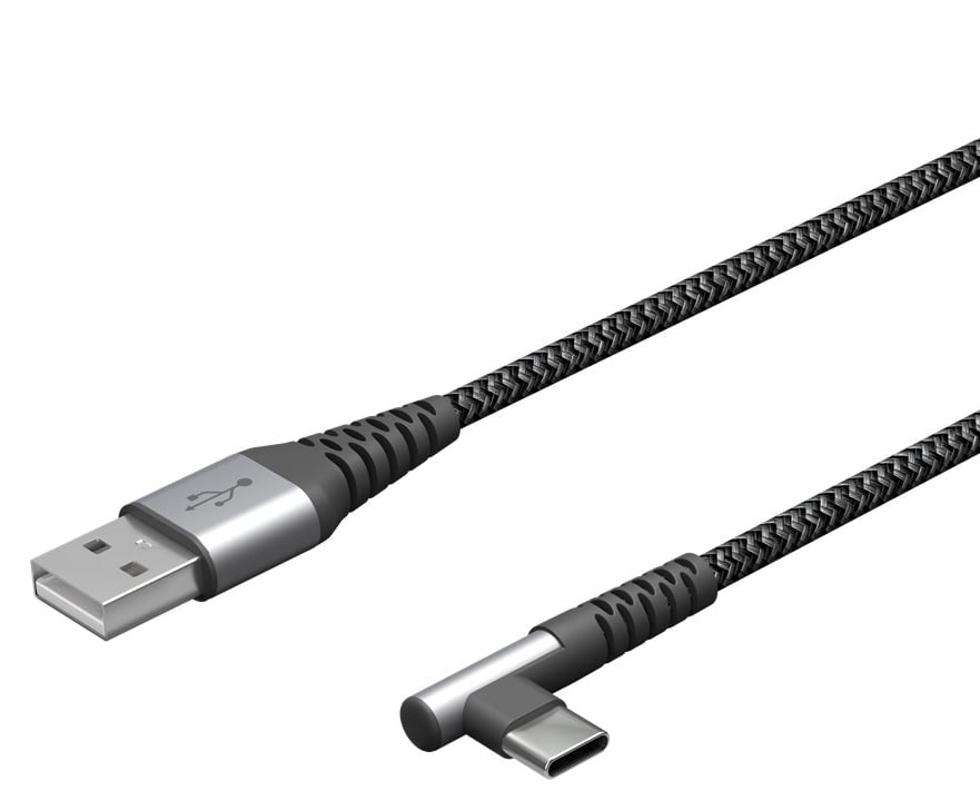 Cavo USB-C&trade; Maschio Angolato a USB-A Dritto 1m