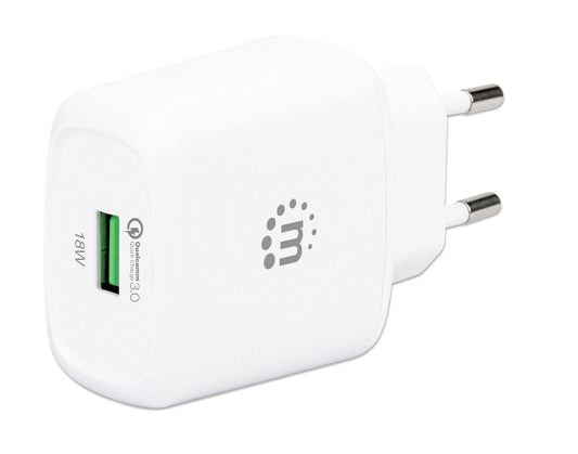 Caricatore USB da Muro QC3.0 18W Quick Charge&trade; Bianco