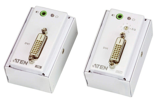 Estensore DVI/Audio Cat5 con piastra a parete 1920x1200 a 40m, VE607