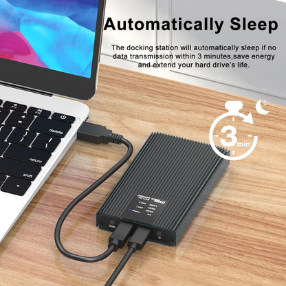 Box Esterno Duplicatore Clone Offline USB3.2 Gen 2x2 USB-C M.2 PCIe NVME 20 Gbps