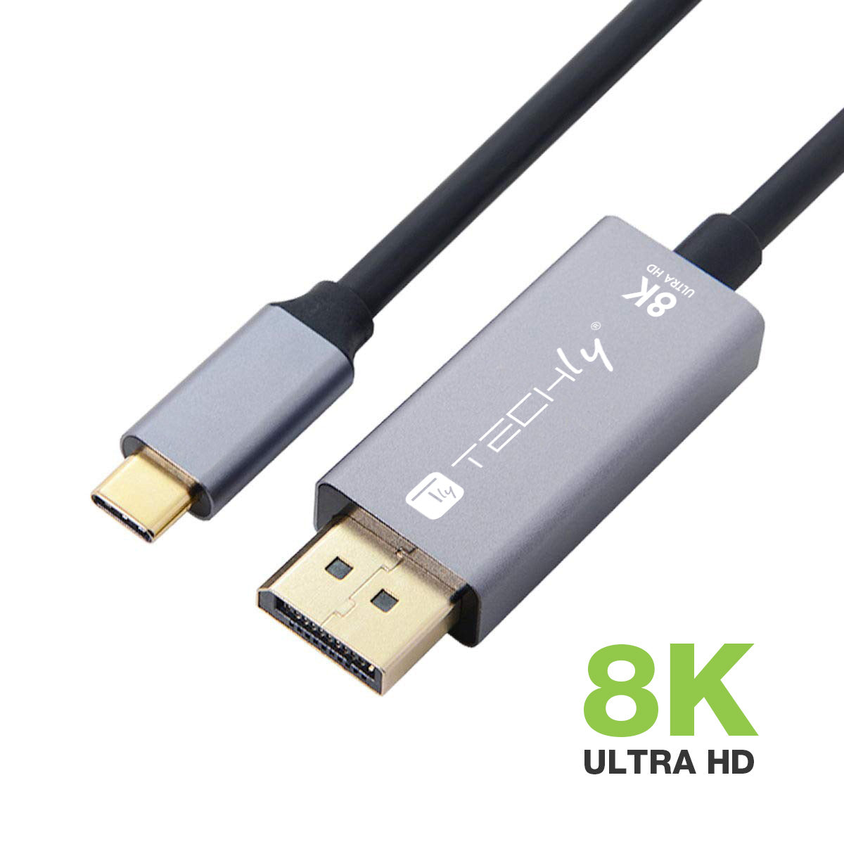 Cavo Adattatore USB-C 3.2 a Displayport 1.4 8K@60Hz 1,8 m